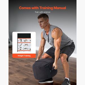 Sacco da Allenamento in PVC Resistente con Peso di 45 kg/100 Libbre, Borsa per Fitness e Cross Training, Sacchi Ponderati da 20 kg con Maniglie - Product Image 6