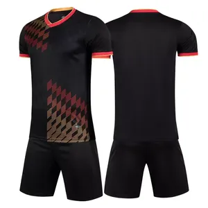 Fabricante de Uniformes de Fútbol de Algodón Transpirable de Secado Rápido Ecológicos Personalizados OEM, Conjunto de Equipo de Fútbol Sublimado para Clubes y Academias de Adultos - Product Image 2