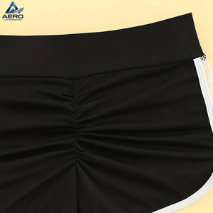 Producto de Moda, Pantalones Cortos de Mujer Ecológicos con Costuras de Red, Transpirables, con Cintura Elástica, para Descansar en Casa - Product Image 4