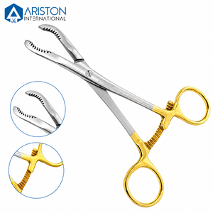 Professional Curved Bone Reduction Forceps with <b>Teeth</b> Stainless Steel Surgical Tool Manual Instrument Set - Product Image 1
