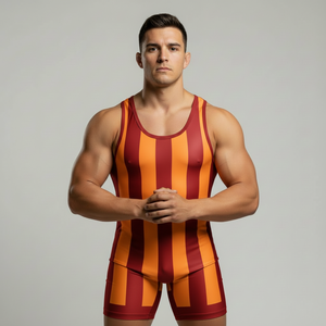 Nouveau design international de maillots de lutte pour hommes, personnalisables avec logo frontal par sublimation, pour équipes de MMA, débardeur de combat, OEM - Product Image 5
