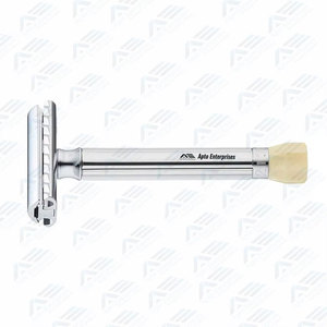 Rasoir de sécurité classique pour homme avec manche en acier inoxydable pour un rasage manuel précis, doux et confortable à double tranchant - Product Image 5