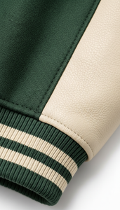 Vêtement d'extérieur tendance style américain durable avec doublure matelassée et lettres en chenille, esthétique lycéenne - Product Image 4