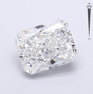 Diamante Sintético Cultivado en Laboratorio con Certificación IGI, Corte Radiante de 3.59 CT, Color D, Claridad VVS1, LG 772678528, ROYAL GEMS, para Joyería - Product Image 1