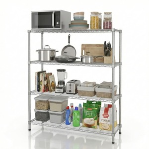 Étagère d'échelle réglable à 5 niveaux sans boulons |   Étagère métallique robuste de style japonais pour le rangement de bureau en intérieur - Product Image 2