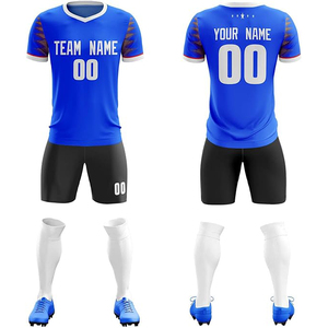 Conjunto de Uniforme de Fútbol Personalizado para Hombre, Negro con Rayas Amarillas, Sublimado, Transpirable, de Secado Rápido, para Entrenamiento de Equipo - Product Image 2