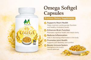 OMEGA SOFTGEL Plant Extract Softgel Capsules with Premium Botanical Ingredient <b>Blend</b> in Secure <b>Bottle</b> Packaging for Herbal - Product Image 5