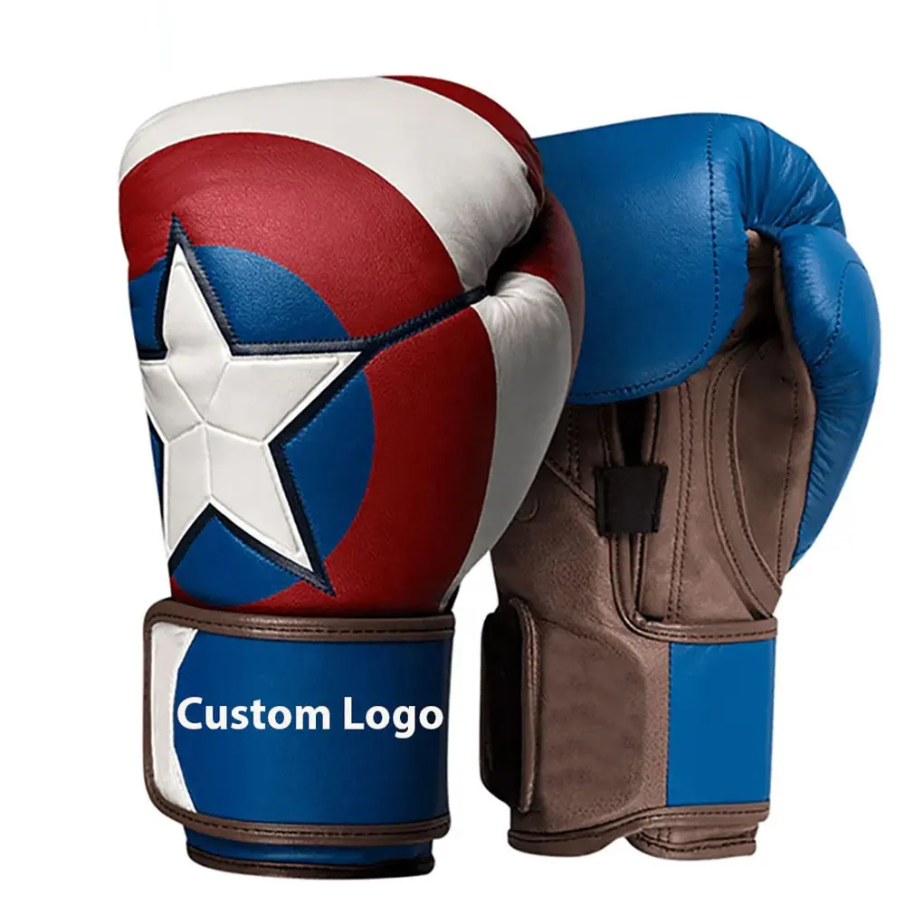 Fighting Boxing Gloves Pakistan Leather Custom Logo Colorful marvel series Boxing Fighting Gloves
