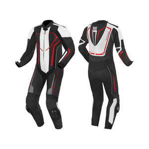 Combinaison de course moto 2 pièces pour homme, anti-chute et résistante à l'usure, entièrement rembourrée, imprimée, technique - Product Image 4