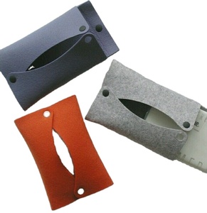 Boîte à mouchoirs en cuir élégante, mini boîte à mouchoirs portable, boîte de rangement pour mouchoirs en papier élégante, pratique pour un usage quotidien - Product Image 1