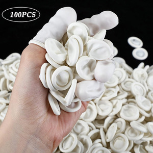 Fundas Desechables de Látex para Dedos, Protectores Antiestáticos para Tatuajes, Belleza, Uñas, PMU y Salón - Product Image 2