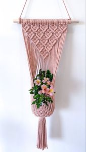 Meilleures ventes : Porte-plantes suspendu en macramé bohème, panier suspendu en corde de coton tressée pour plantes d'intérieur et d'extérieur - Product Image 5