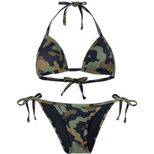 Conjunto de Bikini Sexy para Mujer con Logotipo Personalizado en la Parte Delantera, Traje de Baño Transpirable y Ligero para Chicas, Sujetadores Elegantes Hechos en Pakistán - Product Image 5
