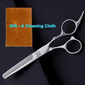 Ciseaux de barbier professionnels de qualité supérieure, en acier, à lame tranchante, avec pointe en céramique, pour salon de beauté et usage domestique, ciseaux à effiler - Product Image 4