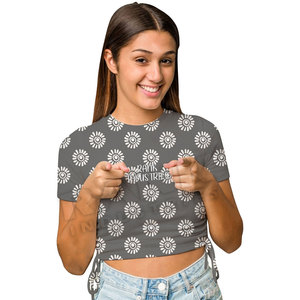 T-shirts courts pour femmes, style tendance, décontractés, avec tissu léger et respirant, extensible et doux - Product Image 2