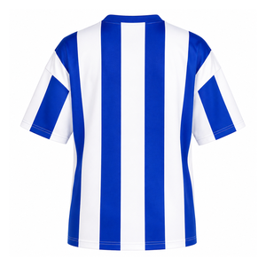 Custom Zeta Phi Beta Sorority Sweatshirt Striped Short Sleeve blue & white Casual Style for female with polyester lining - Product Image 3