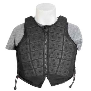 Chaleco de Equitación Unisex, Transpirable, de Neopreno, con Cierre de Cremallera, Equipo de Protección Ecuestre, Diseño sin Mangas, Color Negro Sólido, 2026 - Product Image 1