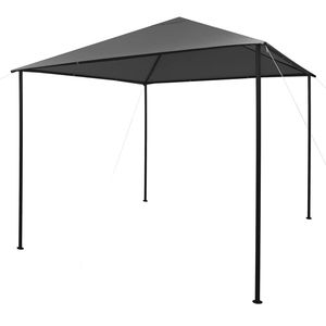 Grand gazebo carré pliable en acier avec auvent et pergola pour charbon de bois - Product Image 1