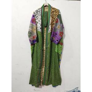 Kimono de Seda Vintage con Estampado Floral de Diseñador, Bata Casual de Verano, Lencería, Camisón de Playa, Largo hasta el Suelo, Cómodo, Suave y Elegante - Product Image 4