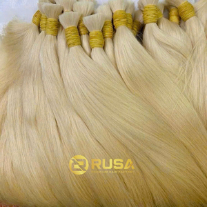 Extensiones de Cabello Humano Virgen Vietnamita Rusa a Granel, Doble Trama a Máquina, Súper Doble Trama, 100g, Puntas Completas, Todos los Colores, Personalizables - Product Image 1
