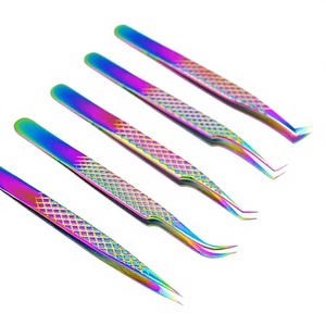 Pinzas para Pestañas de Grado Profesional, Herramienta de Belleza para Estilizar Pestañas, Extensiones de Pestañas, Lifting de Pestañas, Maquillaje y Salón - Product Image 1