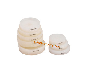 Moules ronds en fer pour la fabrication de bijoux, ensemble d'outils avec matrices en nylon géantes, couleur blanche, marque SUNTOOLS/STIPL - Product Image 2