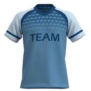 Nuevas camisetas de fútbol unisex personalizadas con color y diseño del equipo impreso, 100% poliéster, camisetas de fútbol de alta calidad. - Product Image 4
