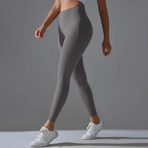 Pantalones Deportivos Transpirables de Alta Calidad para Mujer, Talla XL Plus, Leggings de Yoga Personalizables con Estampado a Cuadros, Cintura Elástica y Alta - Product Image 2