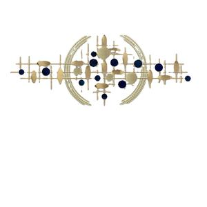 Vente en gros, ensemble d'art mural moderne, pièce métallique créative, décor suspendu pour la maison, salon, bureau, chambre à coucher, hôtel, Noël - Product Image 1