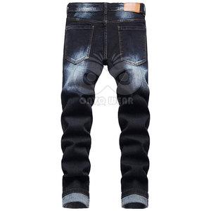 Jeans déchirés pour hommes de haute qualité, couleur unie, best-seller, pour adultes - Product Image 3