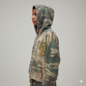 Ensemble zippé Ranzia avec strass, Survêtement zippé intégral Ranzia, Ensemble Ranzia grande taille avec strass, Ensemble Ranzia effet vieilli avec strass - Product Image 5