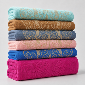 Serviette en tissu éponge de qualité supérieure offrant une surface texturée douce, une absorption rapide et une utilisation confortable pour le bain, le spa et les voyages - Product Image 3
