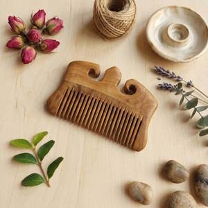 Custom Logo Wooden <b>Beard</b> Hair Comb Unique Design Anti Static <b>Beard</b> Comb Handmade Hair <b>Care</b> Tool Manufacturer Supply - Product Image 2