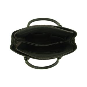 Sac à main en cuir véritable gaufré croco personnalisé, finition croco verte, sac de mode, marque privée, OEM/ODM, vente en gros, style de soirée de luxe - Product Image 6