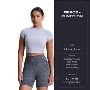 Shorts de cycliste légers et à séchage rapide pour femmes, avec ceinture élastique, pour les entraînements sportifs et les activités de plein air - Product Image 6