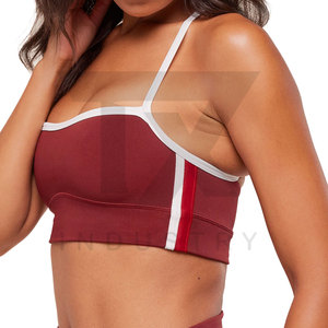 Hot Selling Breathable Seamless Sports Bra <b>Top</b> Fitness Solid Plus Size Sports Bra - Product Image 3