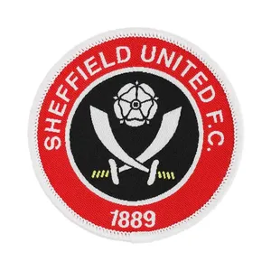 Sheffield United F.C. Écusson thermocollant brodé en tissu circulaire 1889 - Product Image 1