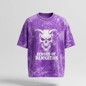 Camiseta de hombre con efecto lavado ácido, tela de algodón suave, corte relajado, perfecta para moda urbana informal y uso diario. - Product Image 4