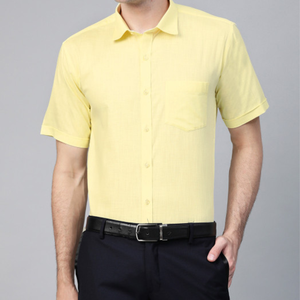 Mens Button Up Shirt Short Sleeve Casual Business Turn <b>Down</b> Loose Fit OEM Manufacturer - Product Image 5
