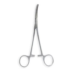Pinza Hemostática Curva de Acero Inoxidable con Bloqueo, Instrumento Quirúrgico para Uso Médico, Hospitalario, Dental y Veterinario - Product Image 1