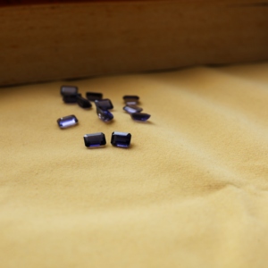 Pierre précieuse en quartz naturel, taille émeraude 7x9mm, jaune, pierre brute pour la fabrication de bijoux - Product Image 2