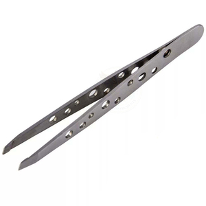 5Pcs Stainless Steel Slant <b>Pointed</b> Precision <b>Remover</b> Kit Eyebrows Tweezers Set for Facial Hair Blackhead Splinter With Pu Case - Product Image 6