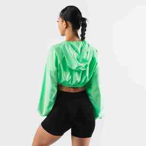 Chaqueta Corta Ligera con Capucha y Cierre para Mujer, Estilo Casual, Cortavientos, para Senderismo y Deportes al Aire Libre, Nueva Colección 2026 - Product Image 2