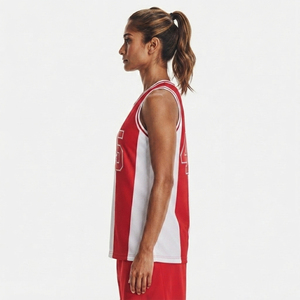 Camiseta de baloncesto de malla para mujer, sublimación, ropa deportiva, camisetas de baloncesto de malla para mujer, camiseta de baloncesto con cuello redondo para mujer - Product Image 3