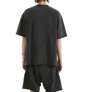 Men Summer Printed Breathable Plus Size Fleece Shirt and Shorts 2-Piece <b>Set</b> - Product Image 2