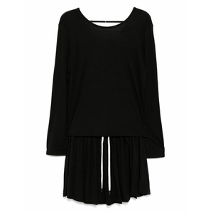 มินิเดรสปักลายโลโก้พร้อมเชือกผูก - Product Image 1