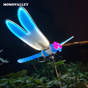 Decoración al aire libre LED mariposa/libélula hogar decorativo colgante jardín luces LED para Navidad vacaciones Halloween verano - Product Image 1