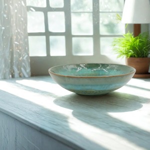 <b>Decorative</b> Handmade Ceramic Bowl With Crackle Glaze Wabi Sabi Style For Food Serving Home <b>Decorative</b> Dish <b>Decorative</b> Gifting - Product Image 1