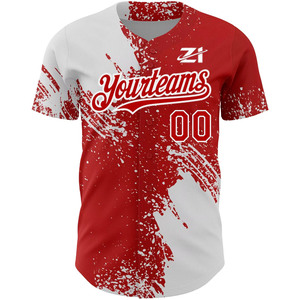 Camiseta de Béisbol para Niños, 100% Poliéster, 140g, Transpirable, Estampada, Personalizable, Manga Corta, Cuello en V, Logotipo Personalizado del Equipo - Product Image 5