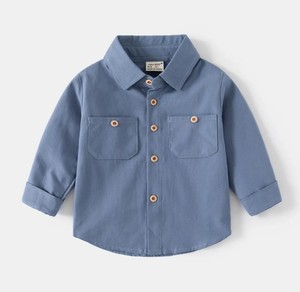 Chemise en tricot pour garçons, col rond, manches longues, 100% coton, motif rayé imprimé, séchage rapide et respirante, écologique, 180g - Product Image 5